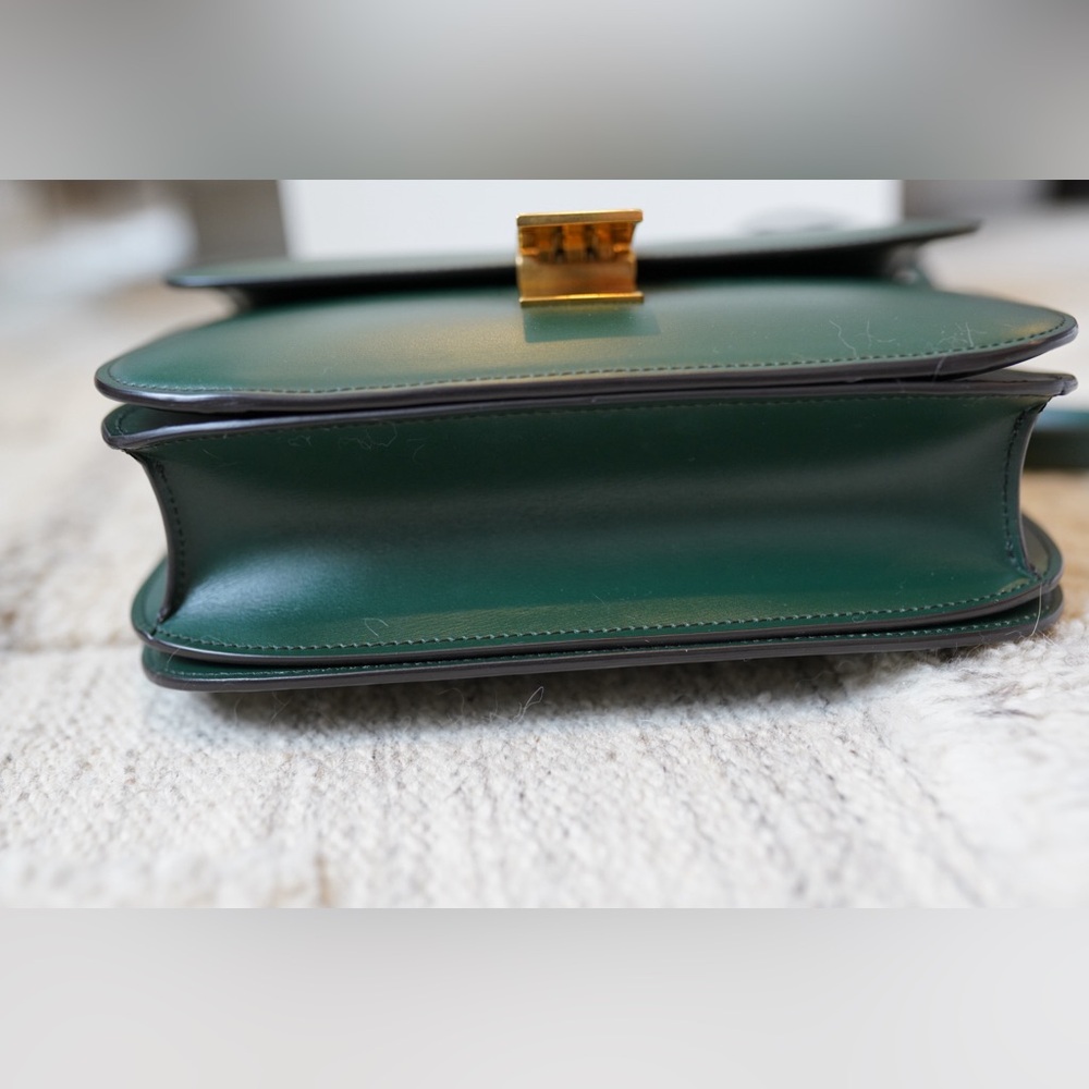 Celine Medium Classic Box Bag in Dark Green - Picture 6 of 10